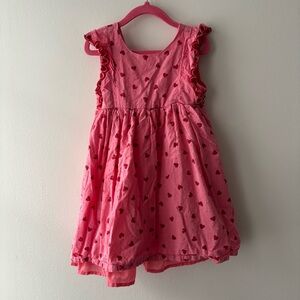 Isaac Mizrahi Pink Heart Kids Dress Sz 5T
